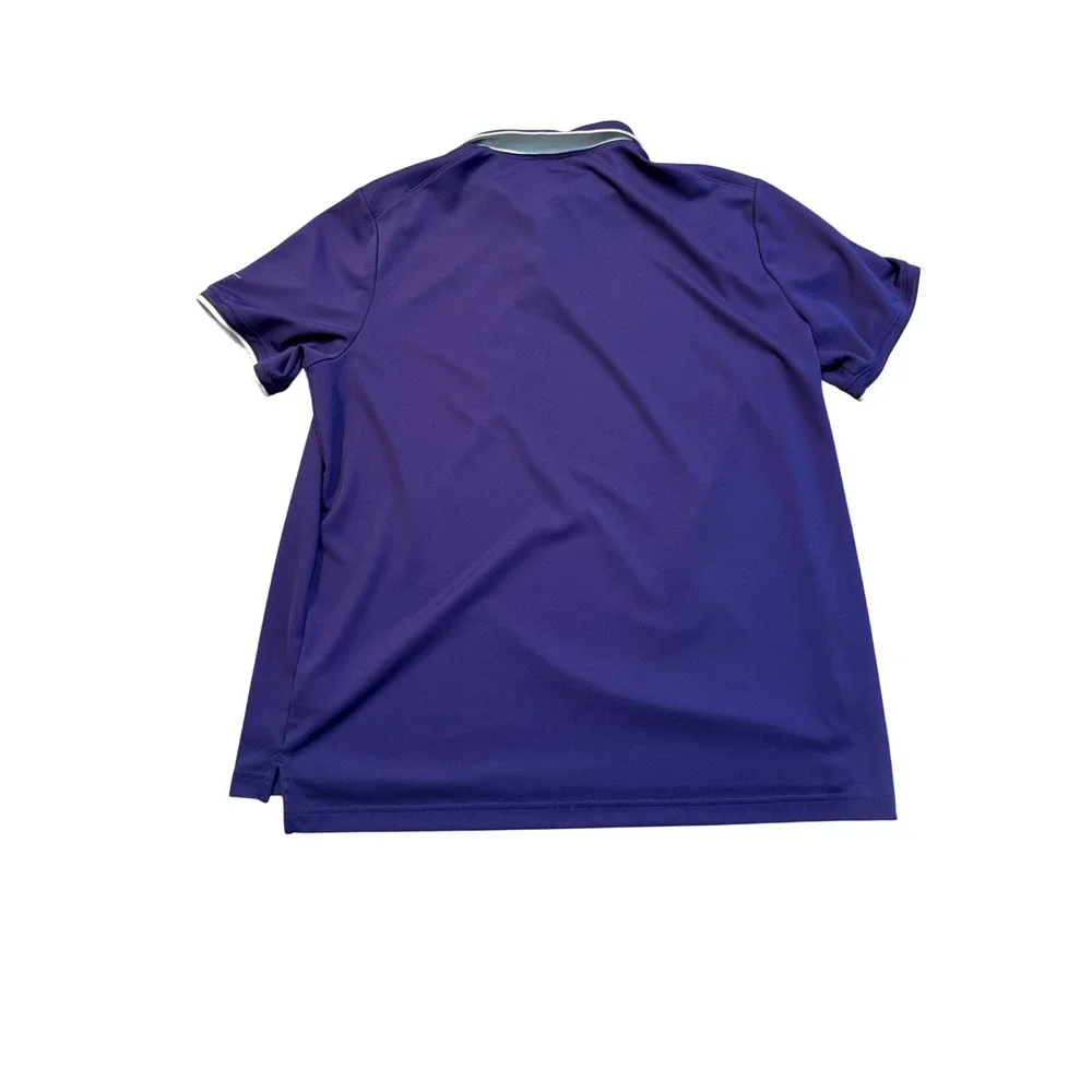 Nike Dri-FIT Mens XL K-State Wildcats Polo‎ Shirt Purple Short Sleeve NCAA
